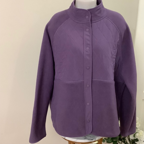 GAP Purple Fleece Jacket XXL - Picture 1 of 11